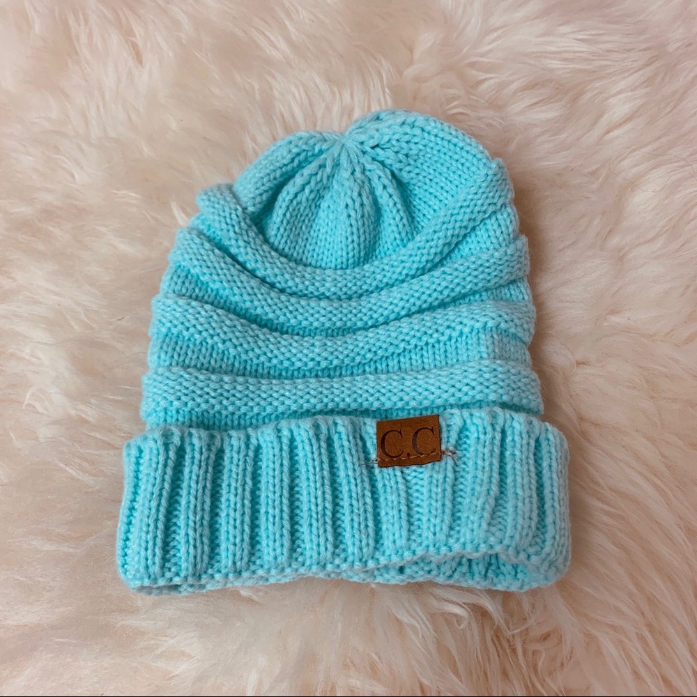 C.C turquoise beanie